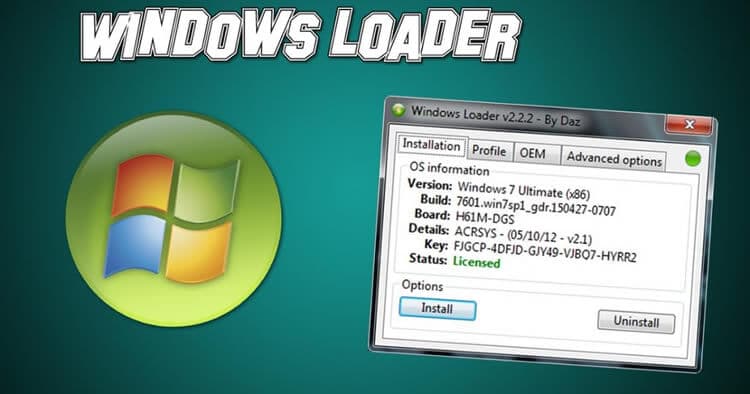 Windows Loader 2.2.2 – Active Win 7, Crack Win 7 Thành Công 100%